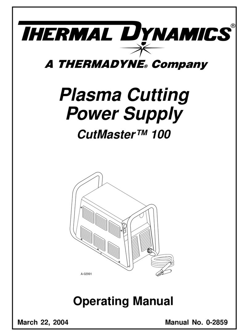 Thermal Dynamics CE CutMaster 100 operating manual