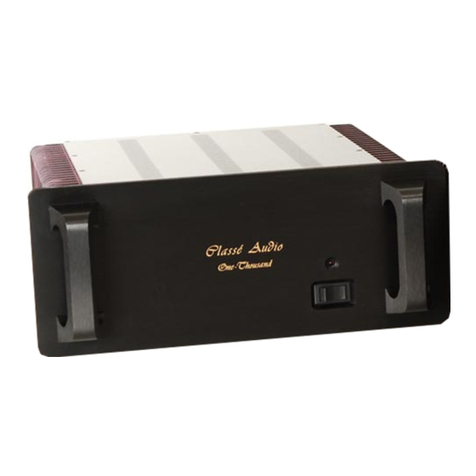 Classe Audio M-1000 owner's manual
