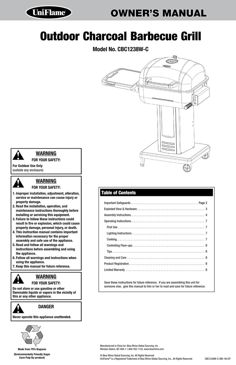Uniflame CBC1238W-C User manual