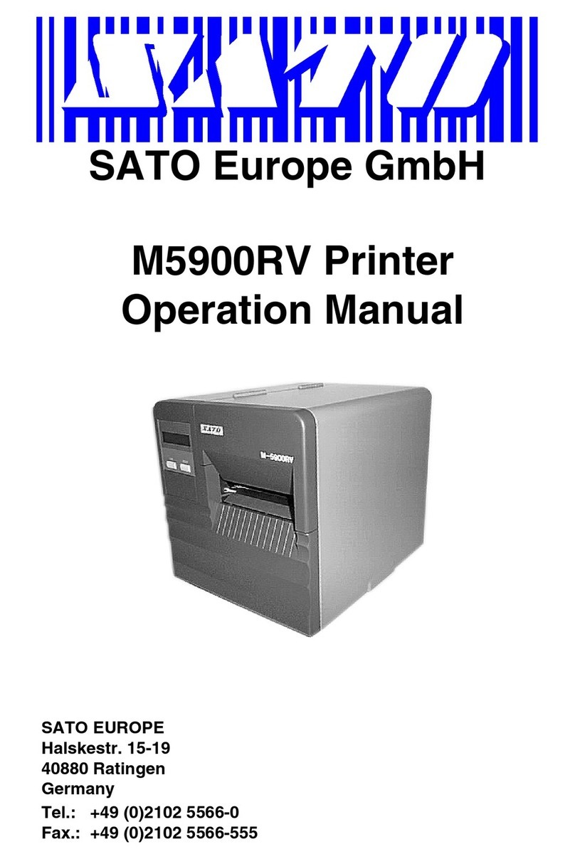 SATO M-5900RV User manual