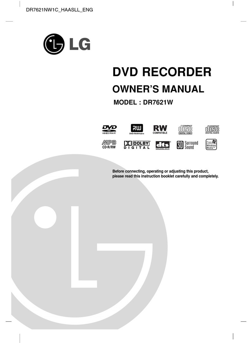 LG DR7621W User manual