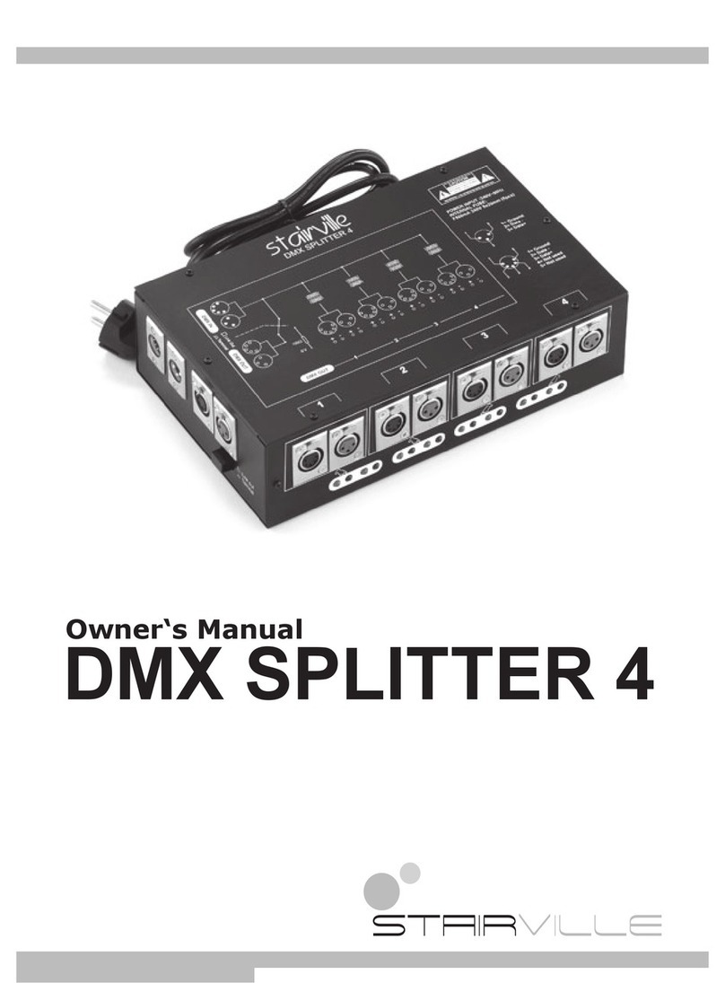 STARVILLE DMX SPLITTER 4 owner's manual