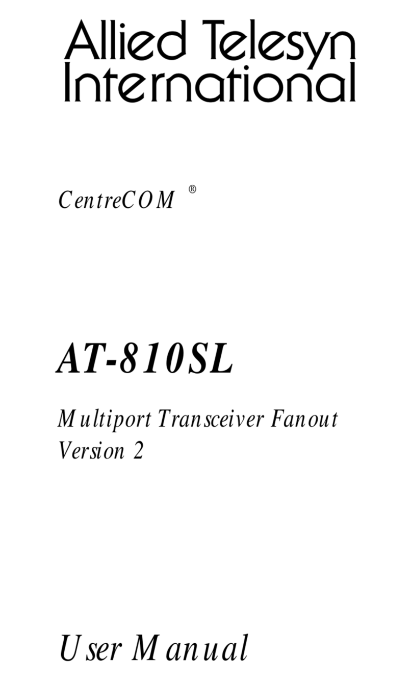 Allied Telesis CentreCOM AT-810SL user manual