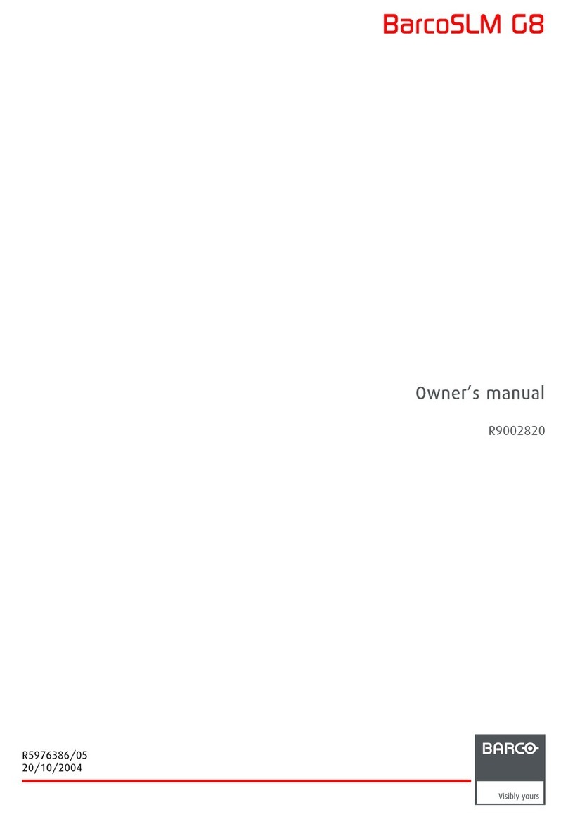 Barco BarcoSLM G8 User manual