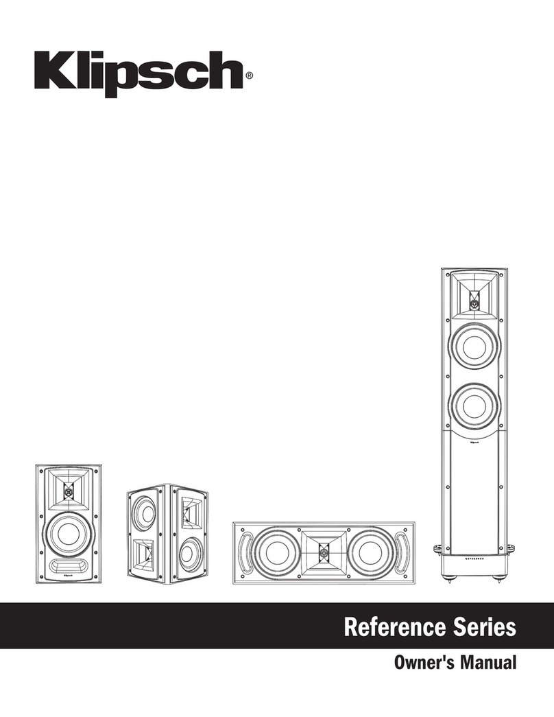 Klipsch Reference series User manual