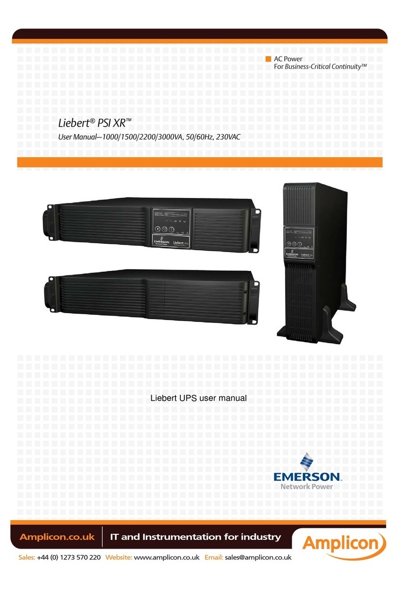Liebert PSI XR user manual