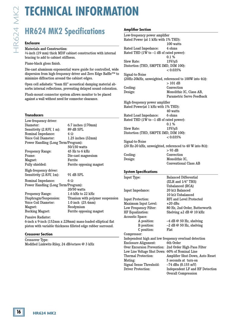 Mackie HR624 MK2 Specifications