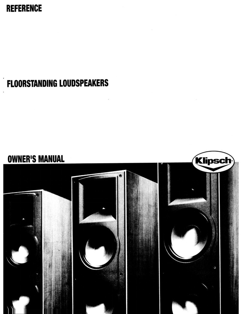Klipsch Reference series User manual