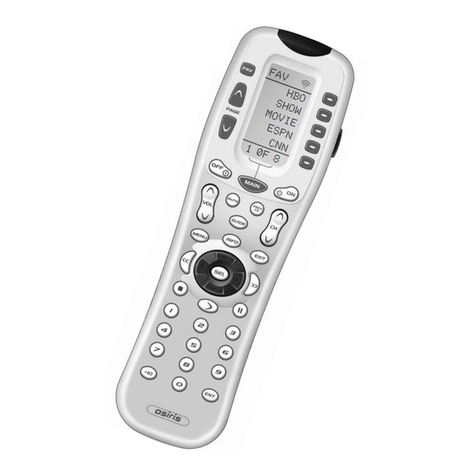 Universal Remote Control osiris User manual
