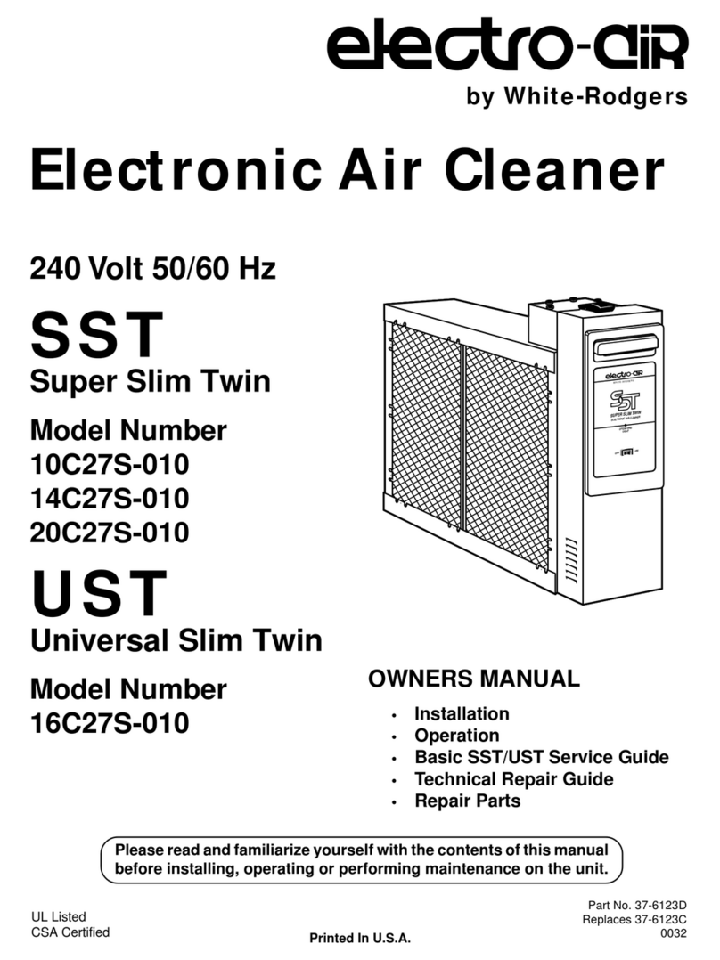 White Rodgers Electro-Air 10C27S-010 User manual