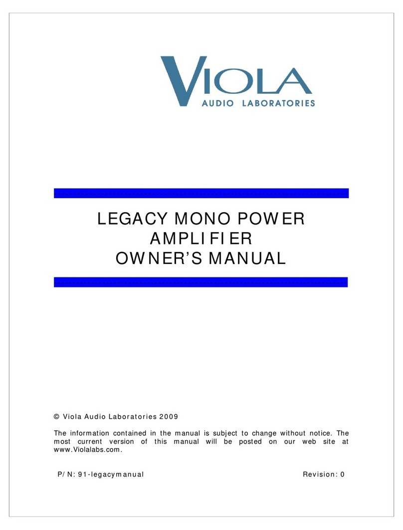 Viola Systems LEGACY User manual