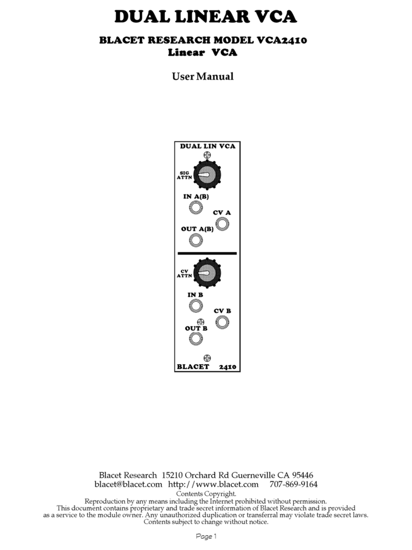 Blacet Research VCA2410 user manual