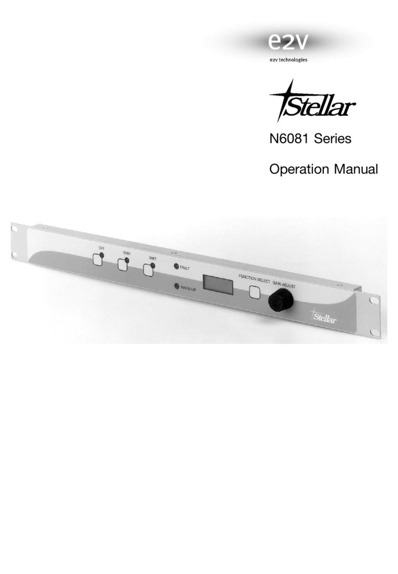 e2v N6081 series Operation manual