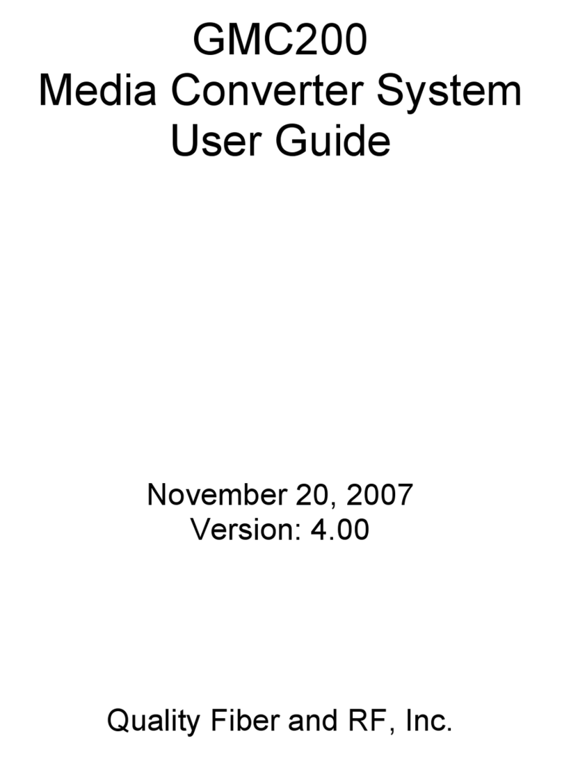 Quality Fiber and RF GMC200 user guide