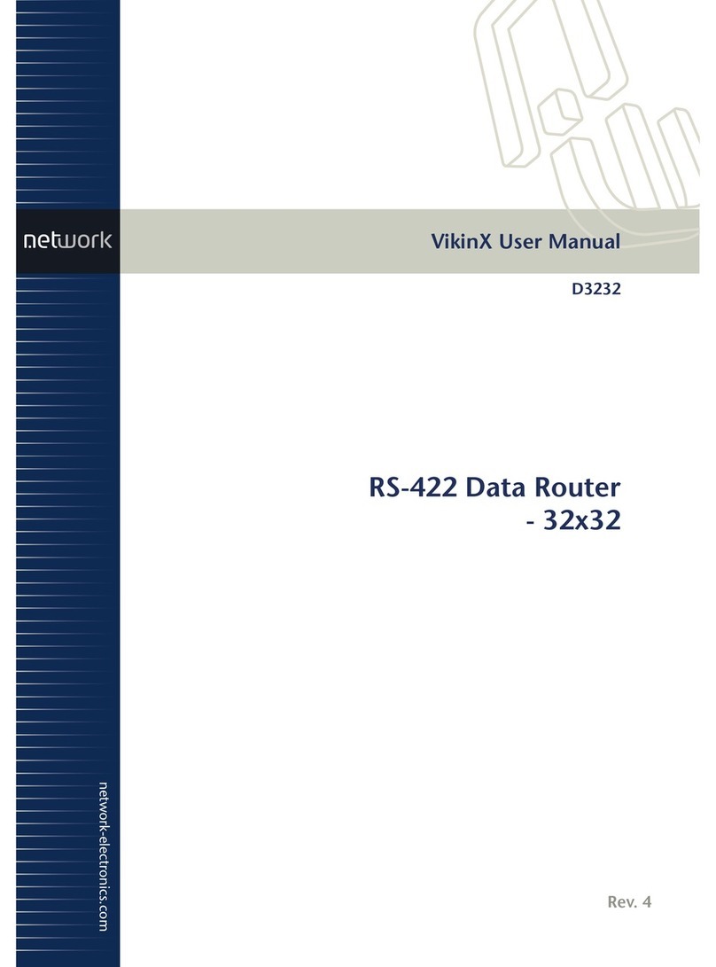 Network  Electronics ASA VikinX D3232 user manual