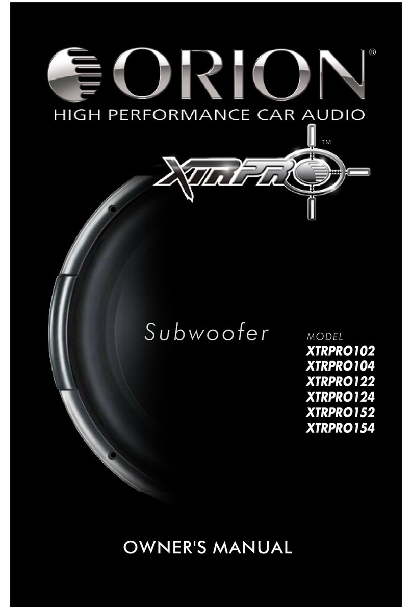 Orion XTRPRO102 owner's manual