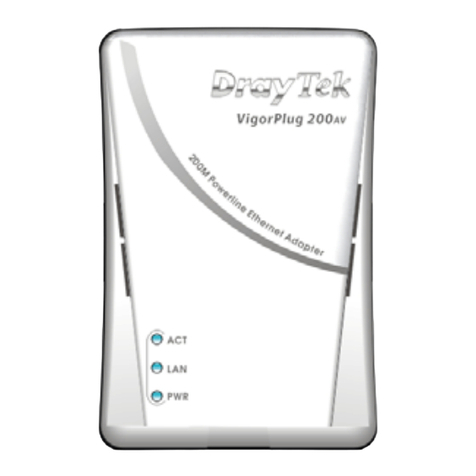 Draytek VigorPlug 200AV User manual
