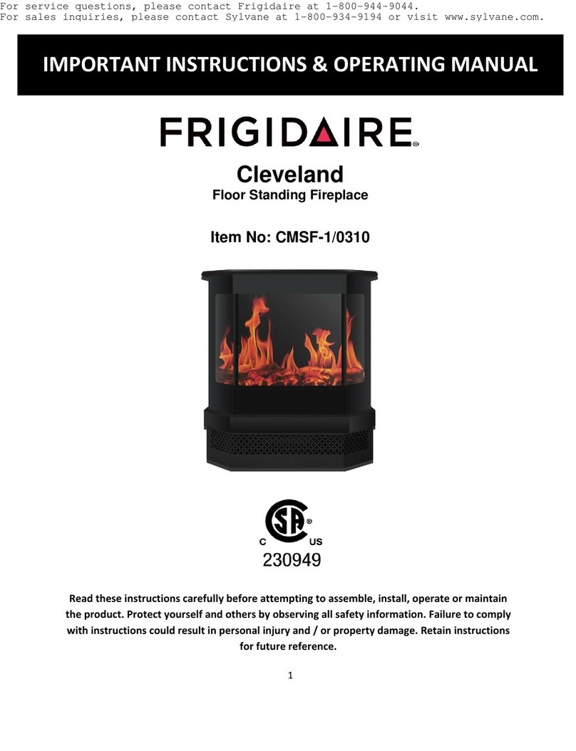 Frigidaire Cleveland CMSF-1/0310 Important instructions & operating manual Frigidaire Cleveland CMSF-1/0310 Important instructions & operating manual