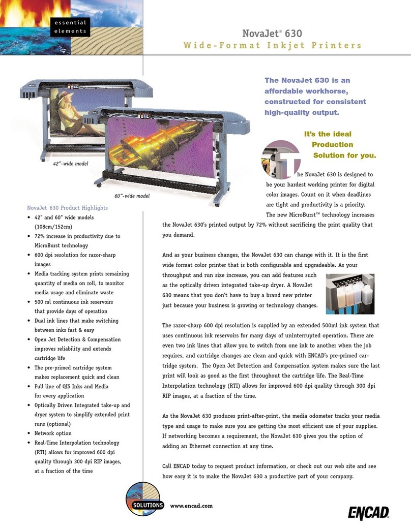 ENCAD NovaJet 630 User manual
