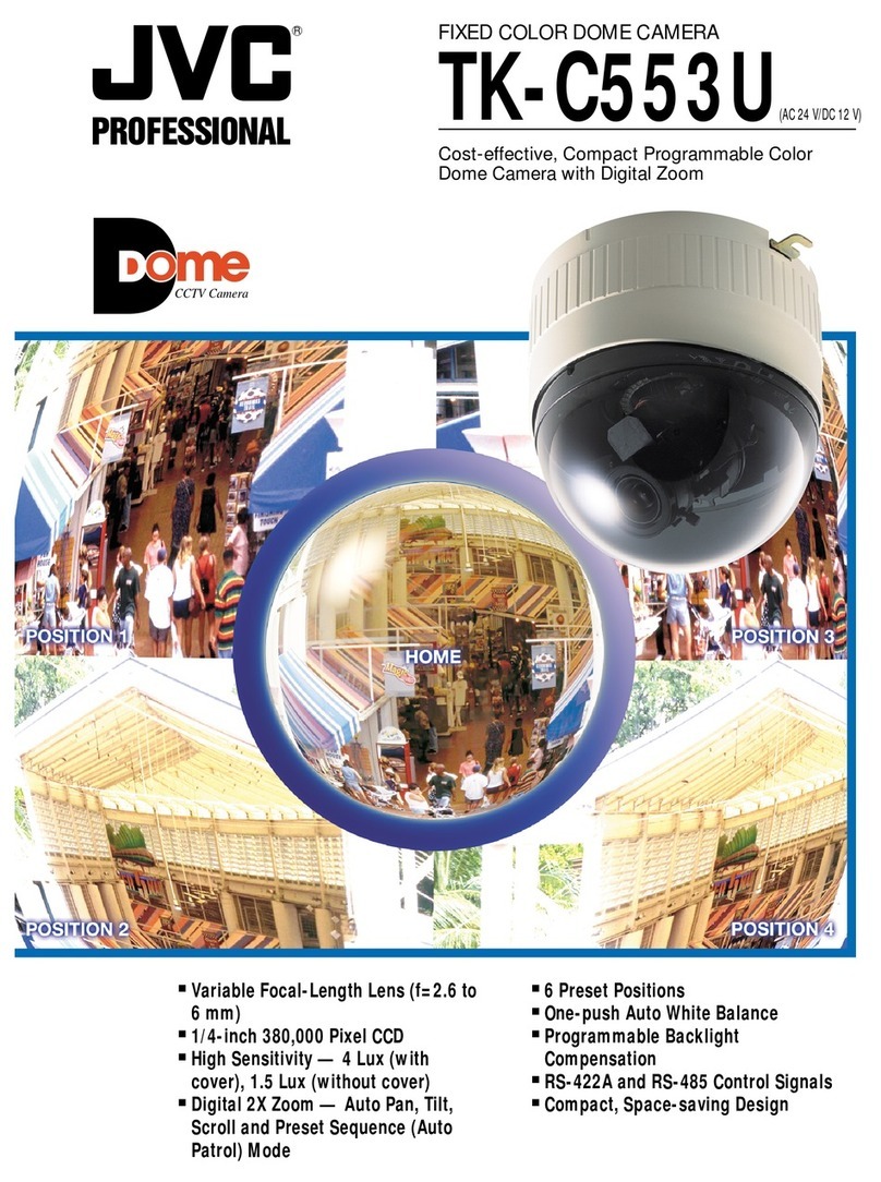 JVC TK-C553U - Fixed Color Dome Camera User manual