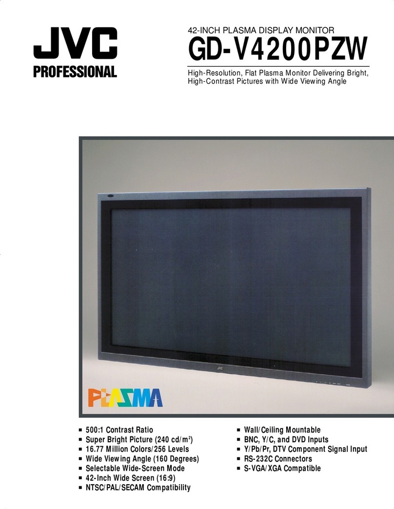 JVC GD-V4200PZW - Plasma Display User manual