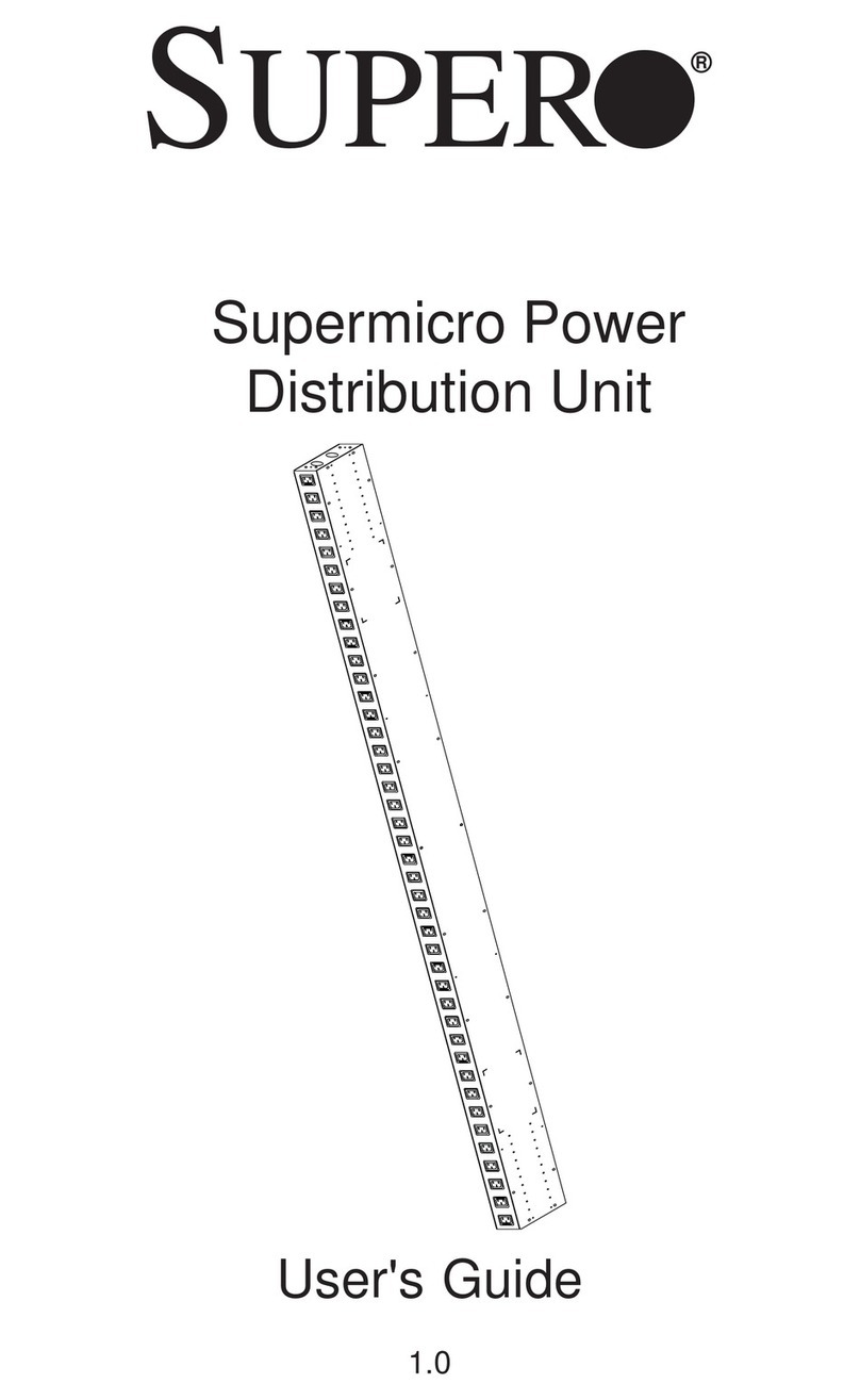 Supermicro Power Distribution Unit User manual