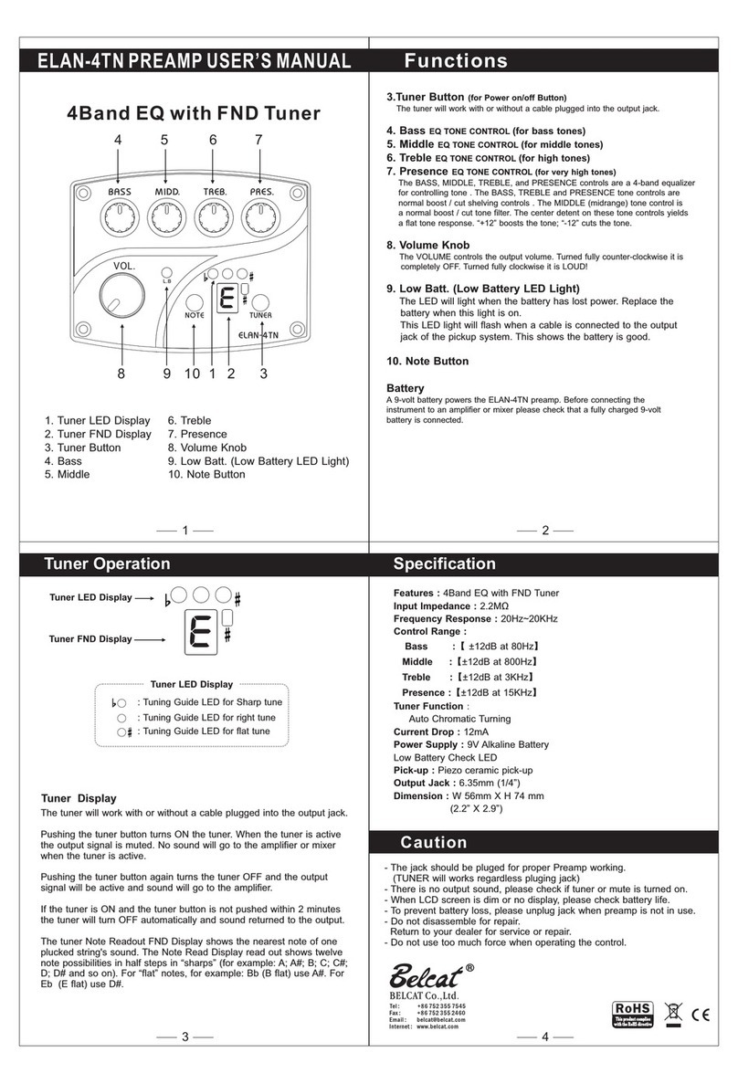 Belcat ELAN-4TN user manual