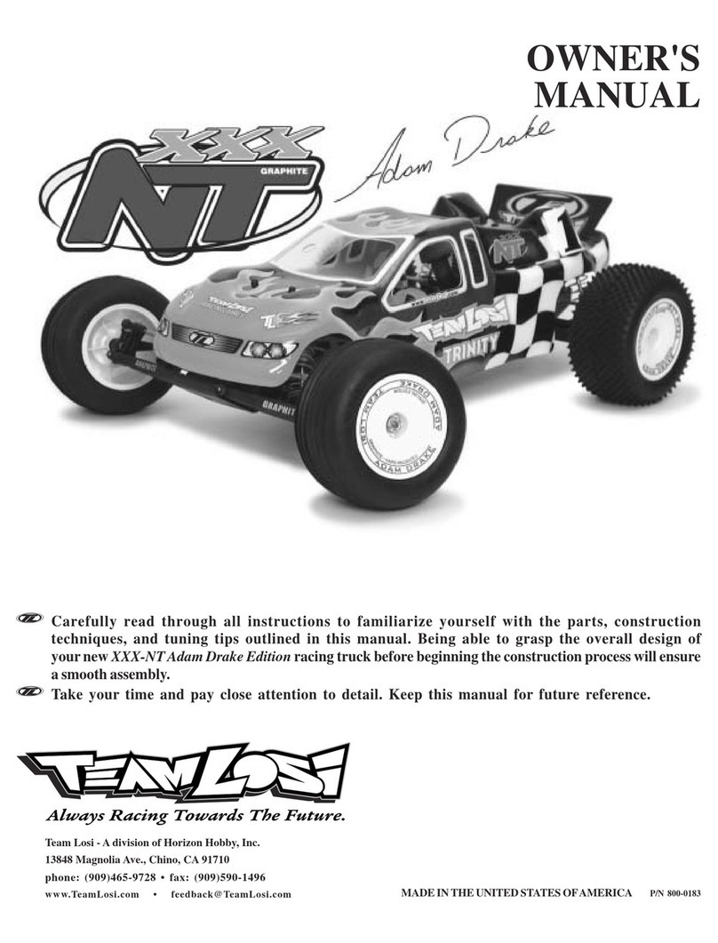 Team Losi XXX-NT Adam Drake Edition owner's manual Team Losi XXX-NT Adam Drake Edition owner's manual