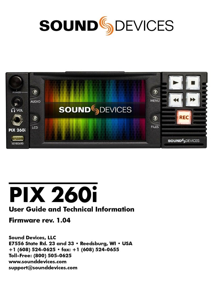 Sound Devices PIX 260i Manual Sound Devices PIX 260i Manual