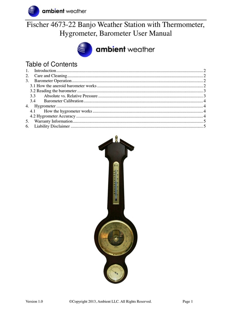 Ambient Weather Fischer 4673-22 user manual