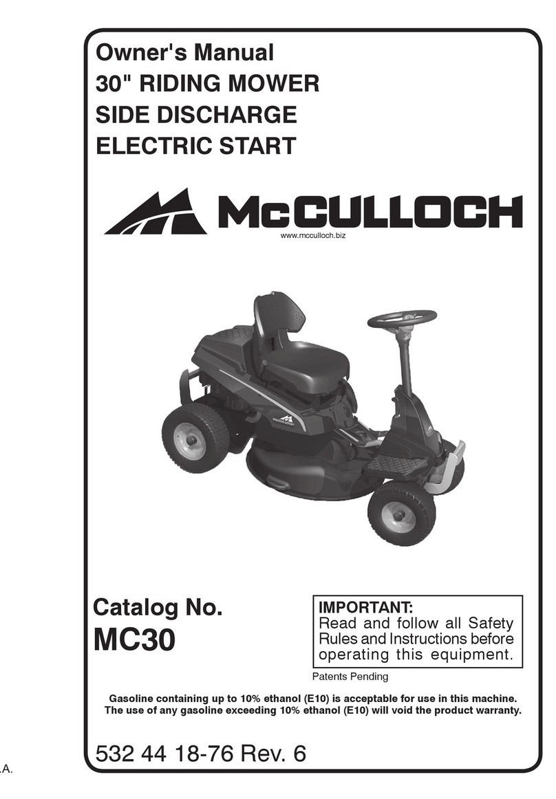 McCulloch MC30 owner's manual