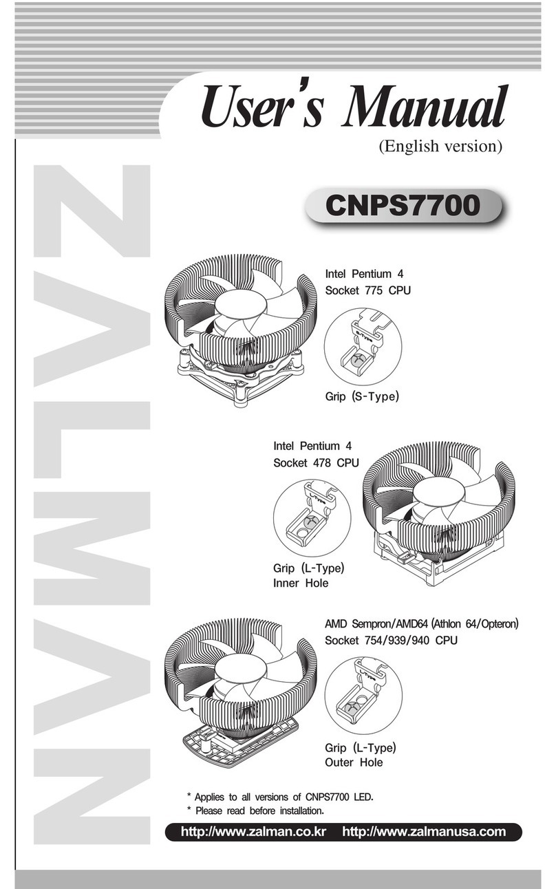 ZALMAN CNPS7700 LED User manual