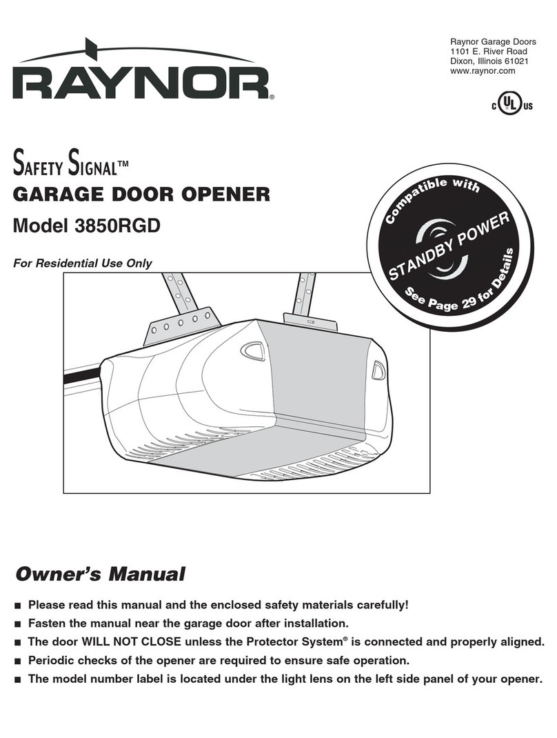 Raynor Safety Signal 3850RGD User manual