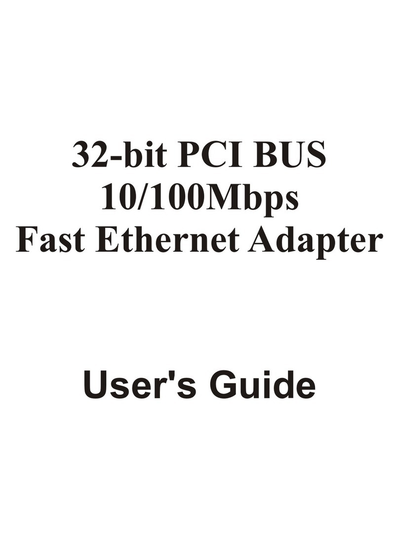 Gigafast 32-bit PCI BUS 10/100Mbps Fast Ethernet... User manual Gigafast 32-bit PCI BUS 10/100Mbps Fast Ethernet... User manual