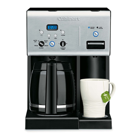 Cuisinart 12-Cup Programmable Quick reference guide