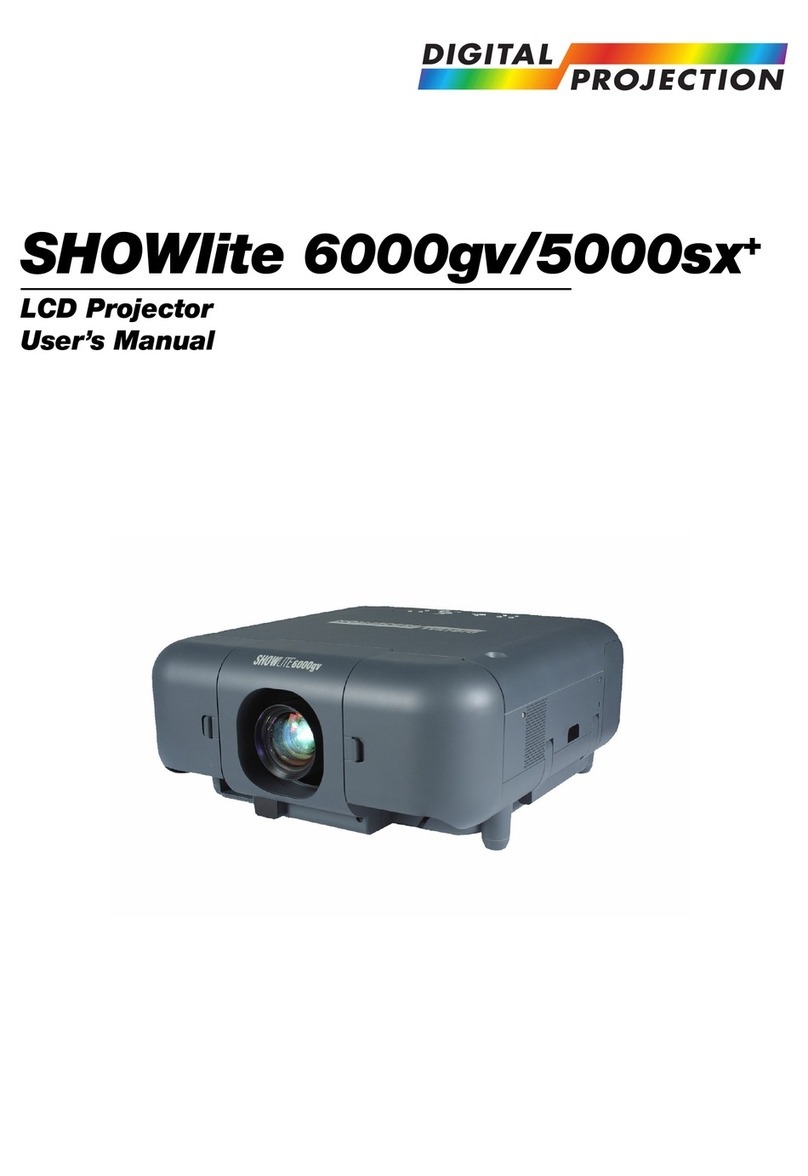 Digital Projection SHOWlite 6000gv User manual