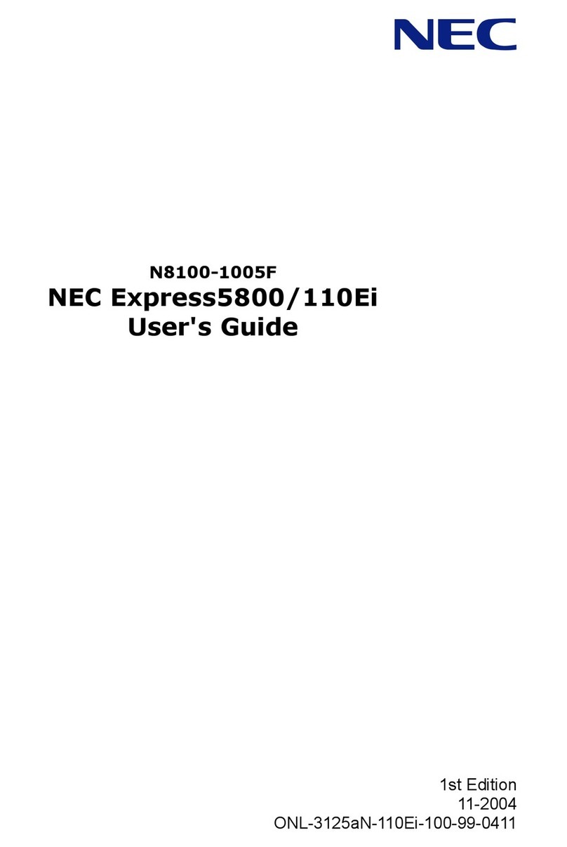 NEC N8100-1005F User manual