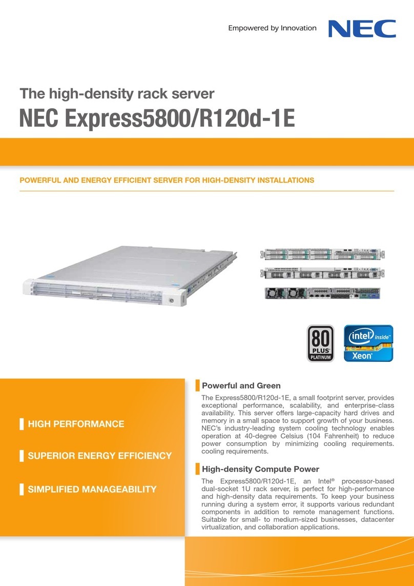 NEC Express5800/R120d-1E User manual NEC Express5800/R120d-1E User manual