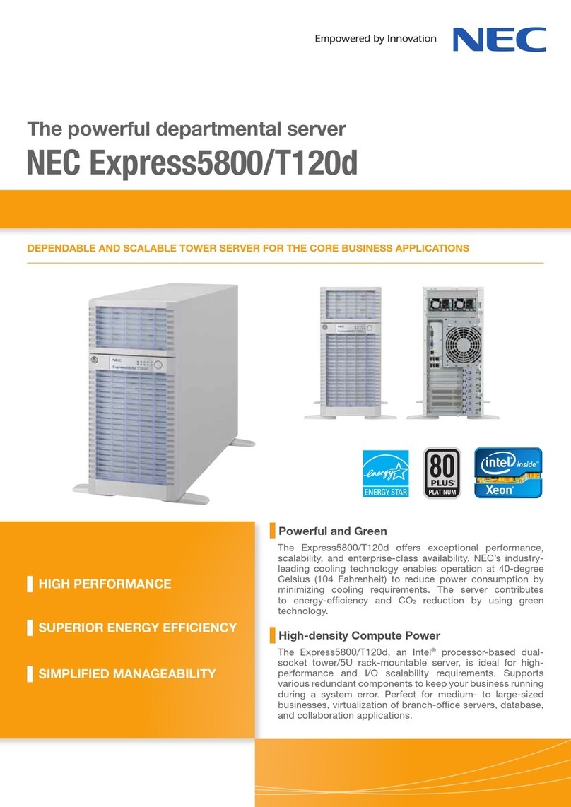 NEC Express5800/T120d Owner's manual