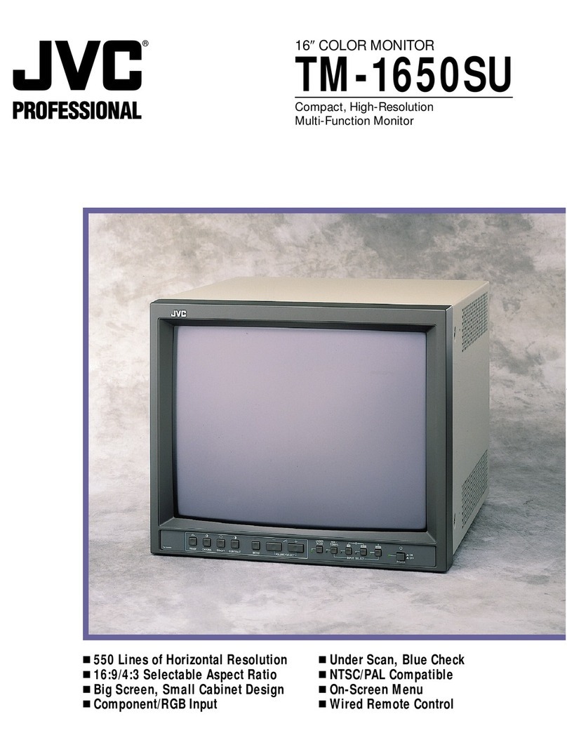 JVC TM-1650SU - Color Monitor User manual