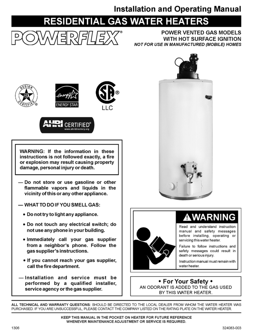 PowerFlex POWER VENTED GAS Models Installation and operating manual PowerFlex POWER VENTED GAS Models Installation and operating manual