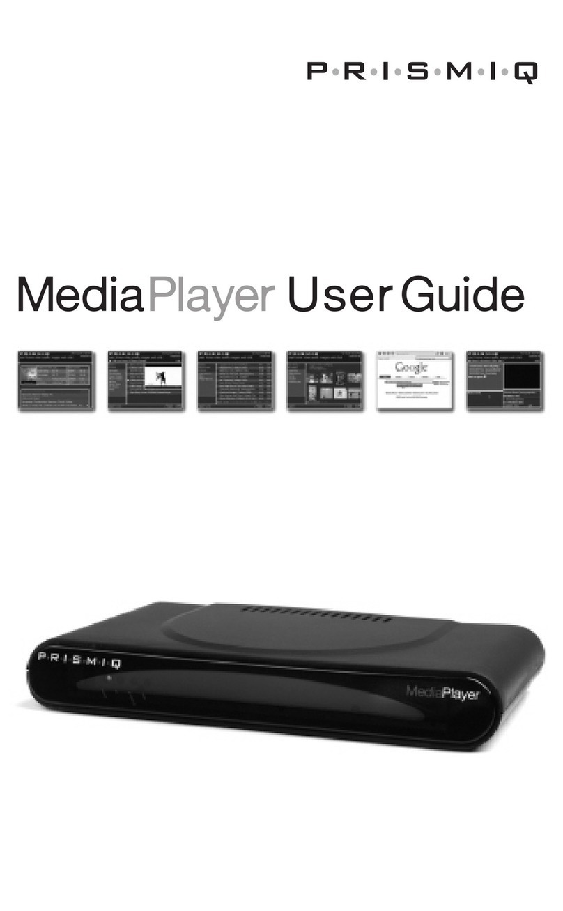 Prismiq Media player user guide
