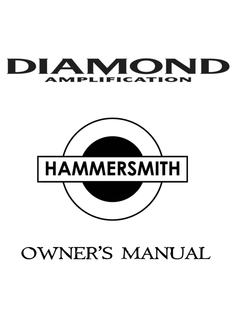 Diamond Amplification Hammersmith User manual Diamond Amplification Hammersmith User manual