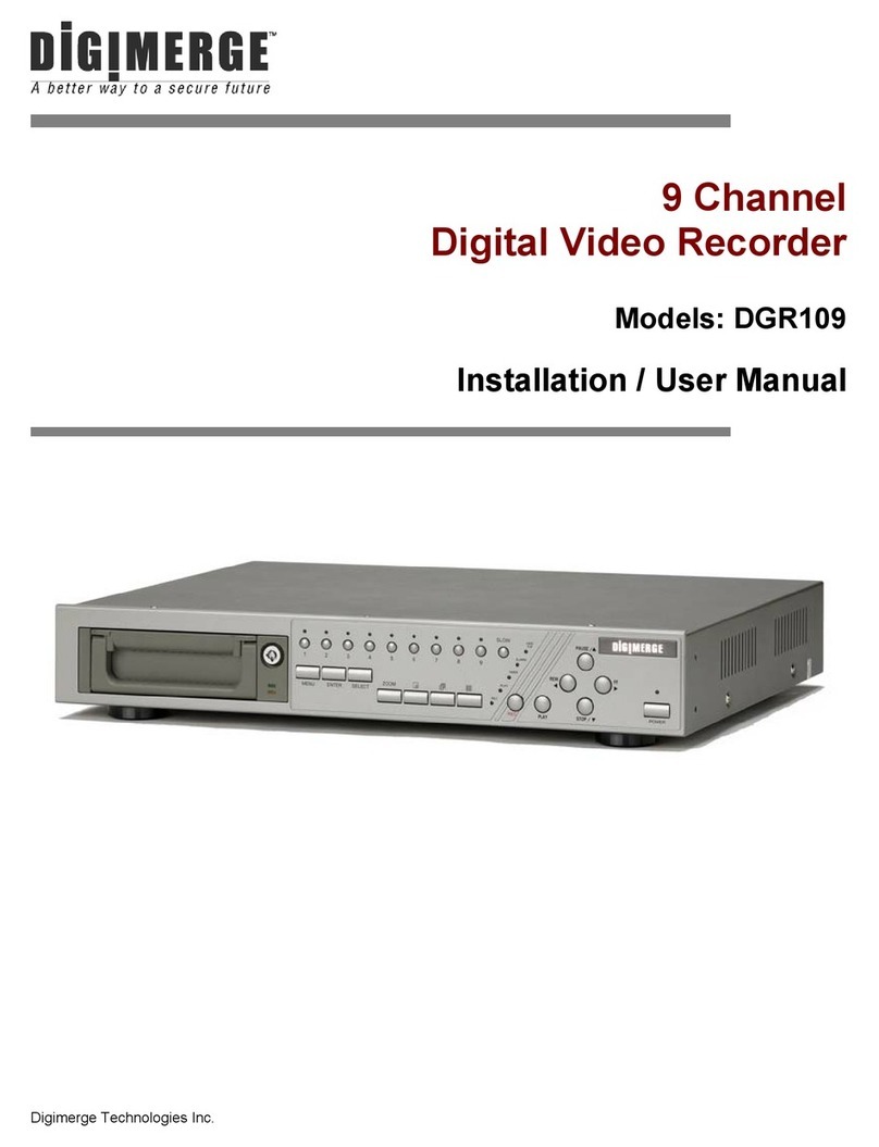 Digimerge DGR109 Instruction Manual