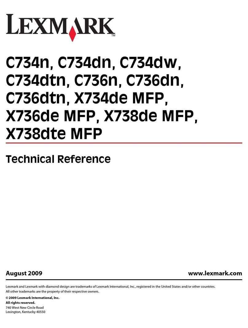 Lexmark C734n Use and care manual