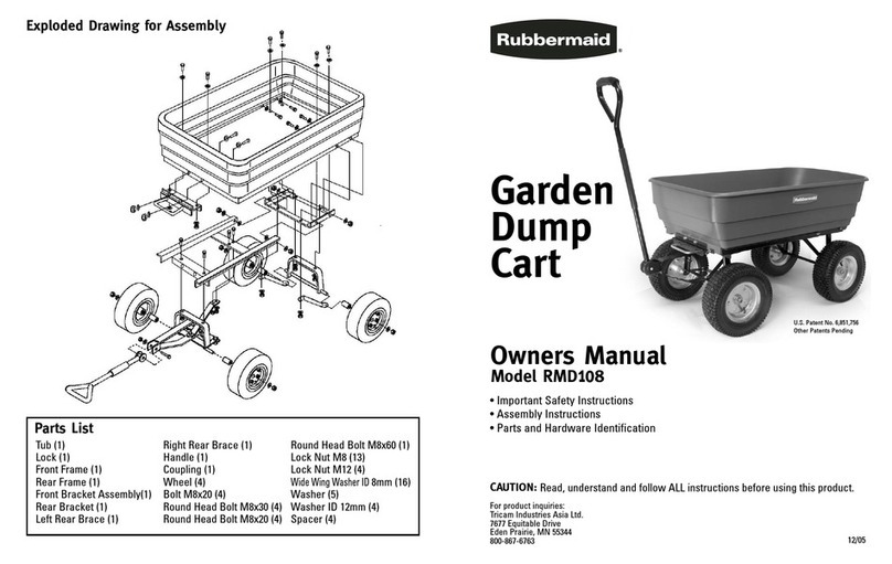 Rubbermaid RMD108 owner's manual