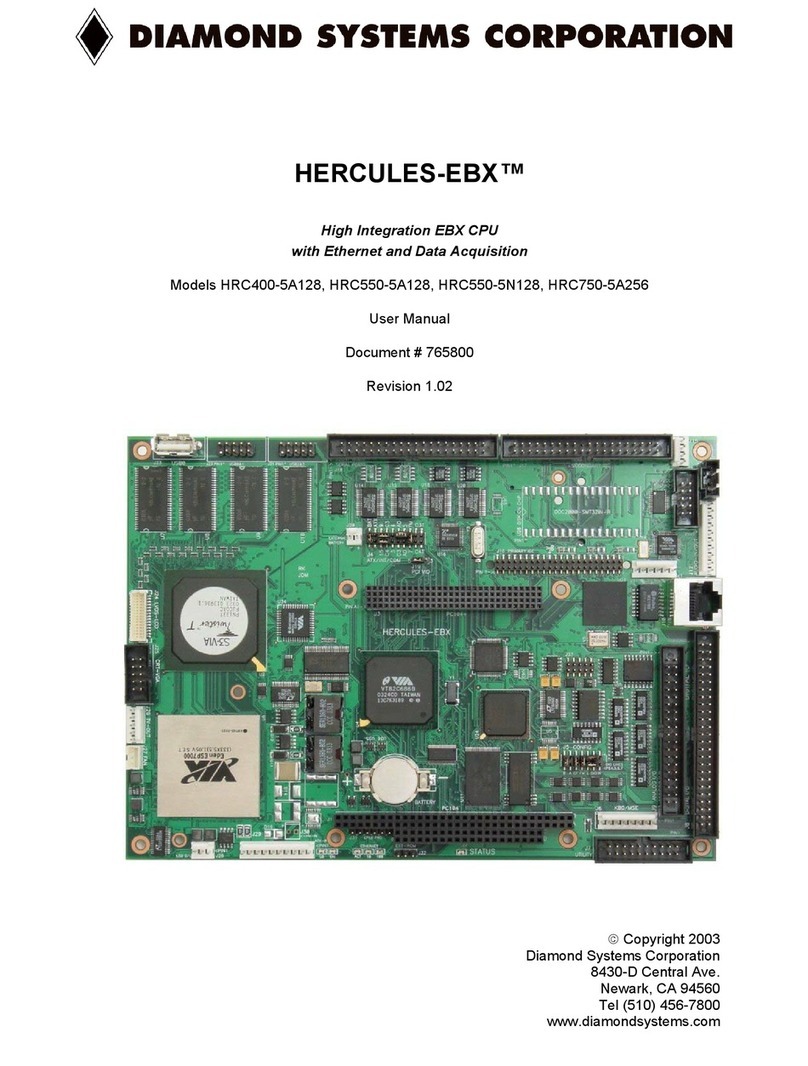 Diamond Systems HERCULES-EBX HRC400-5A128 user manual
