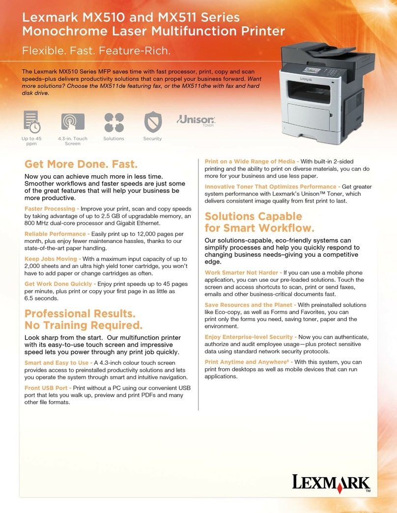 Lexmark MX510 Series User manual