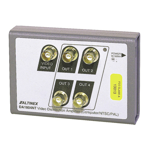 Altinex DA1804NT User manual