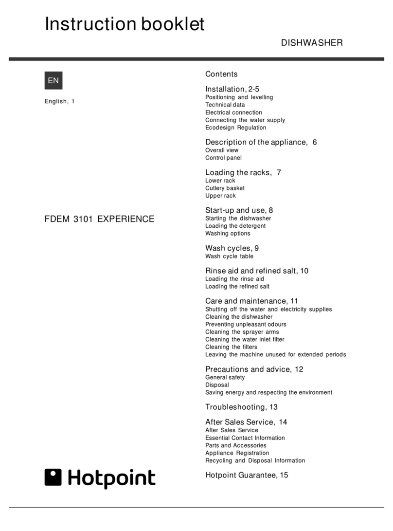 Hotpoint FDEM 3101 EXPERIENCE User manual